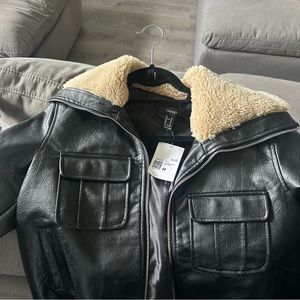 Brand new never worn forever 21 faux leather jacket
